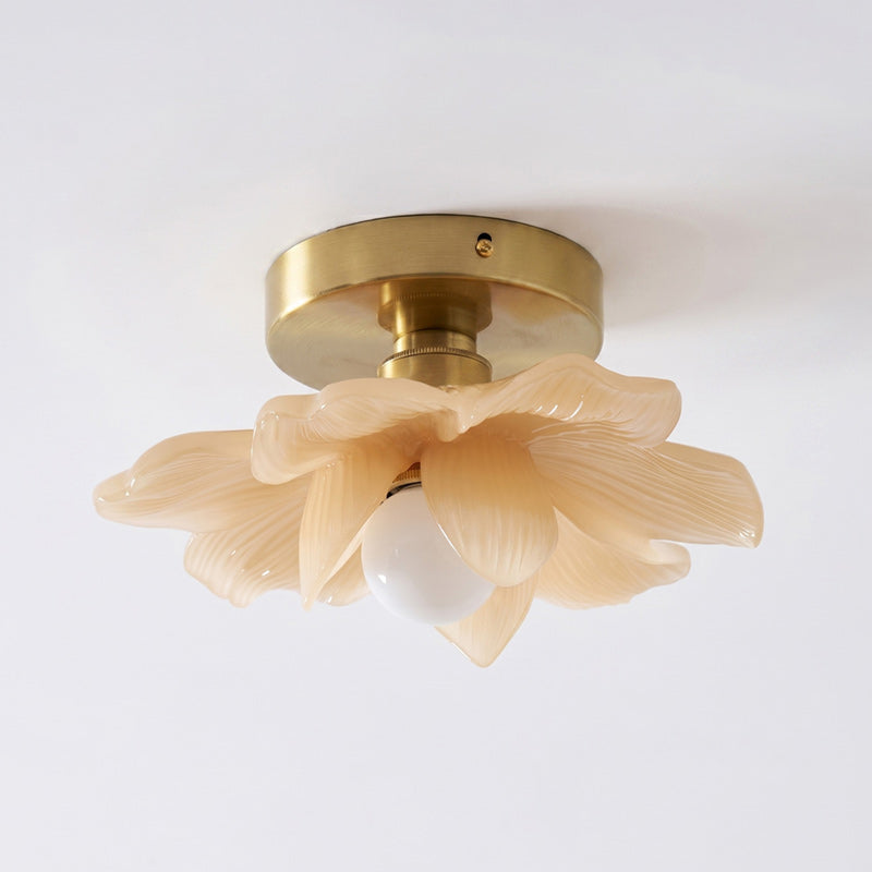 Blossom Resin and Brass Ceiling Light for Bedroom and Hallway | Temsk