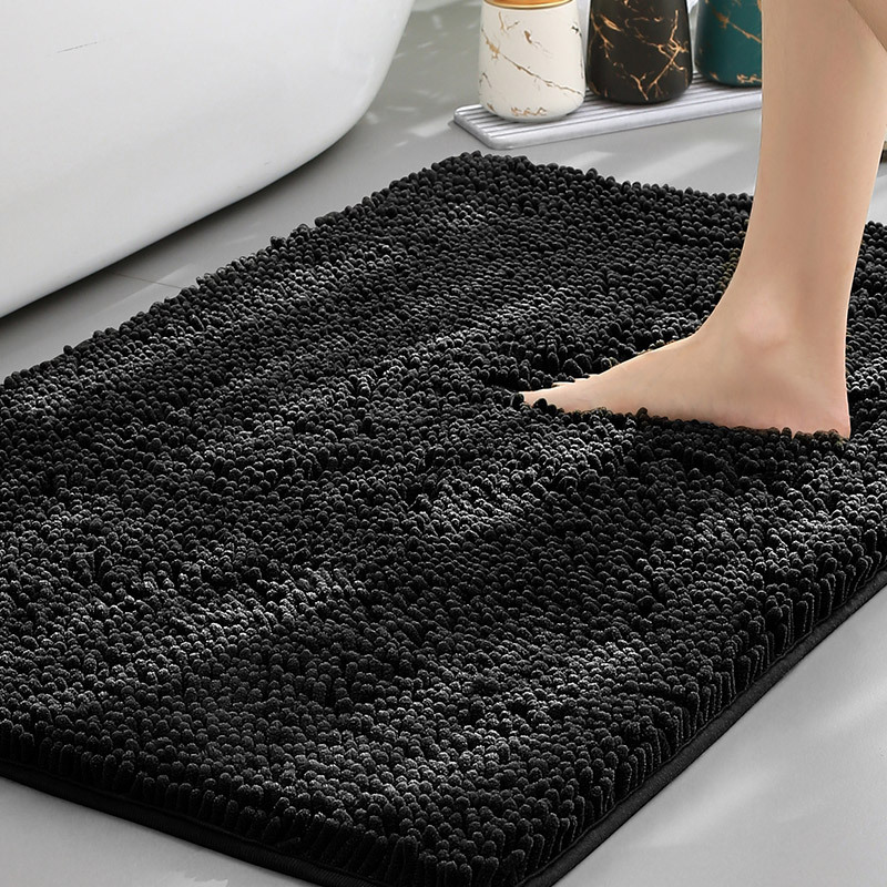 Weicher rutschfester Badematten-Teppich mit flauschigem Chenille und saugfähiger Oberfläche | Temsk
