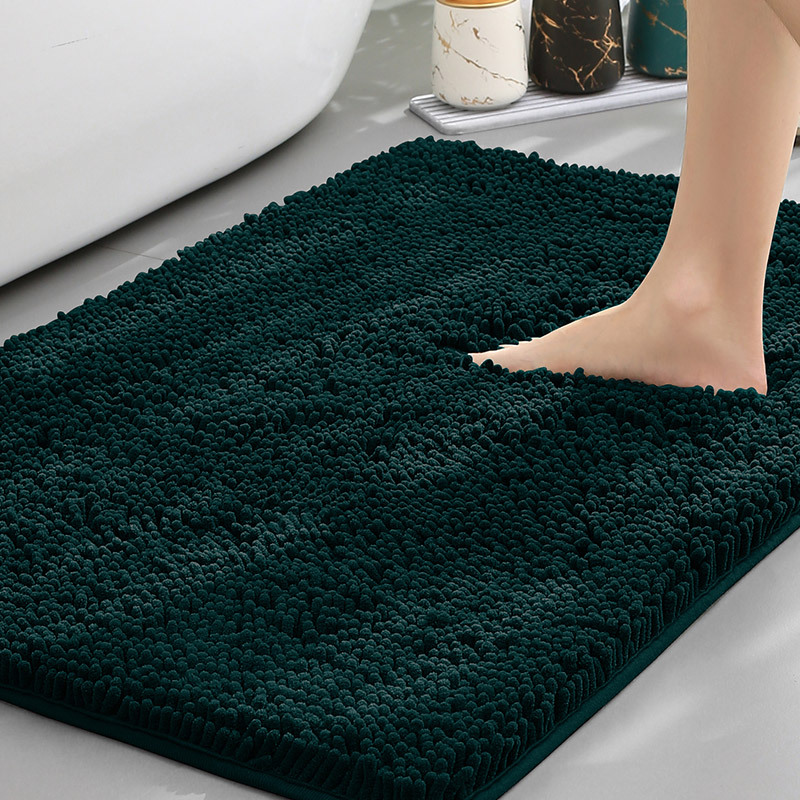 Weicher rutschfester Badematten-Teppich mit flauschigem Chenille und saugfähiger Oberfläche | Temsk