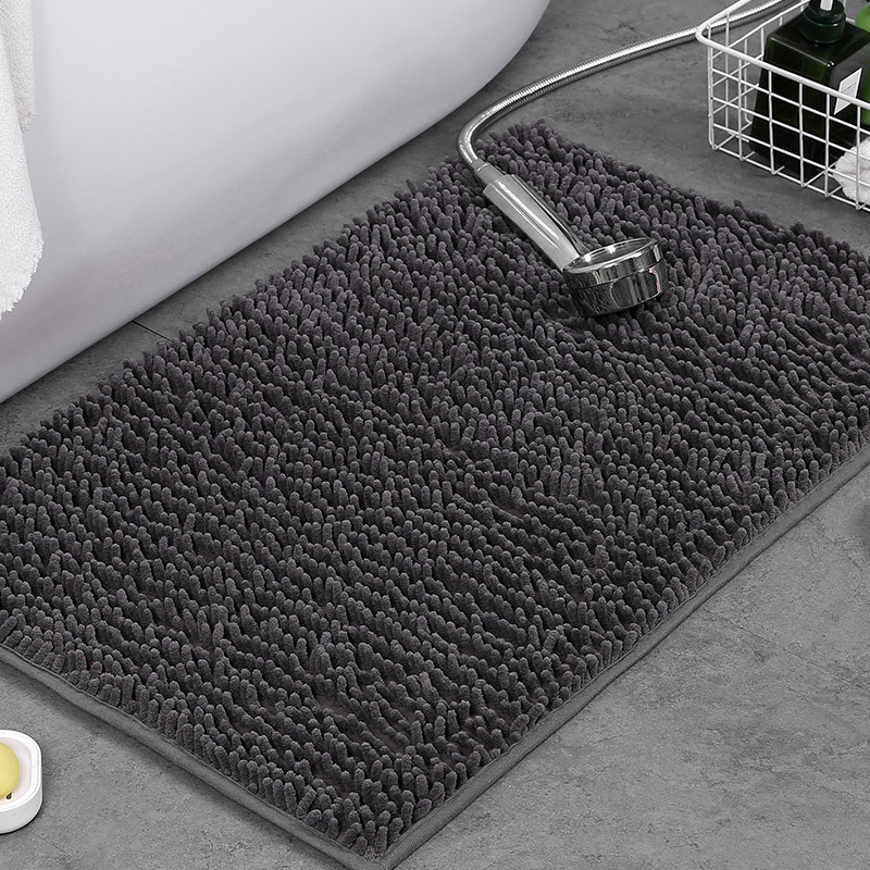 Weicher rutschfester Badematten-Teppich mit flauschigem Chenille und saugfähiger Oberfläche | Temsk
