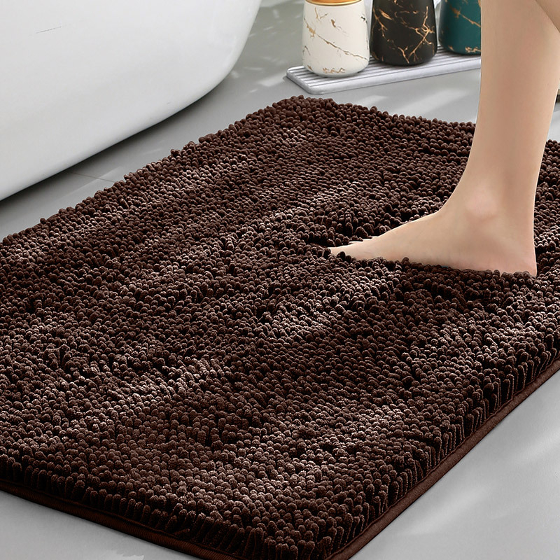 Weicher rutschfester Badematten-Teppich mit flauschigem Chenille und saugfähiger Oberfläche | Temsk