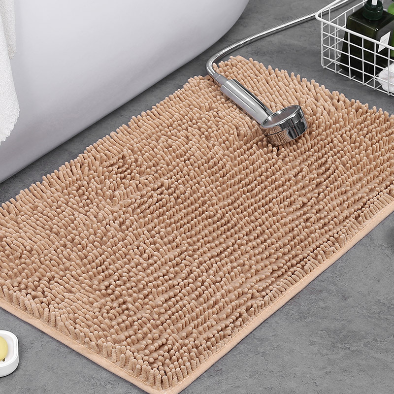 Weicher rutschfester Badematten-Teppich mit flauschigem Chenille und saugfähiger Oberfläche | Temsk