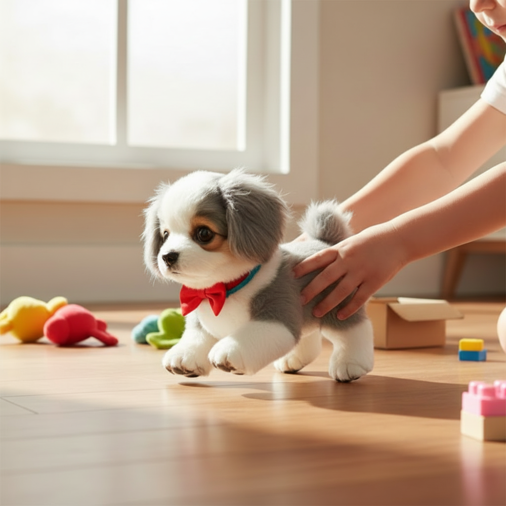 Interactive Plush Puppy With Realistic Moving Motion | Temsk