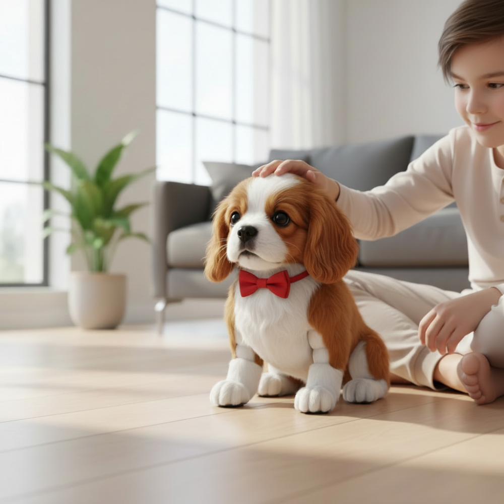 Interactive Plush Puppy With Realistic Moving Motion | Temsk