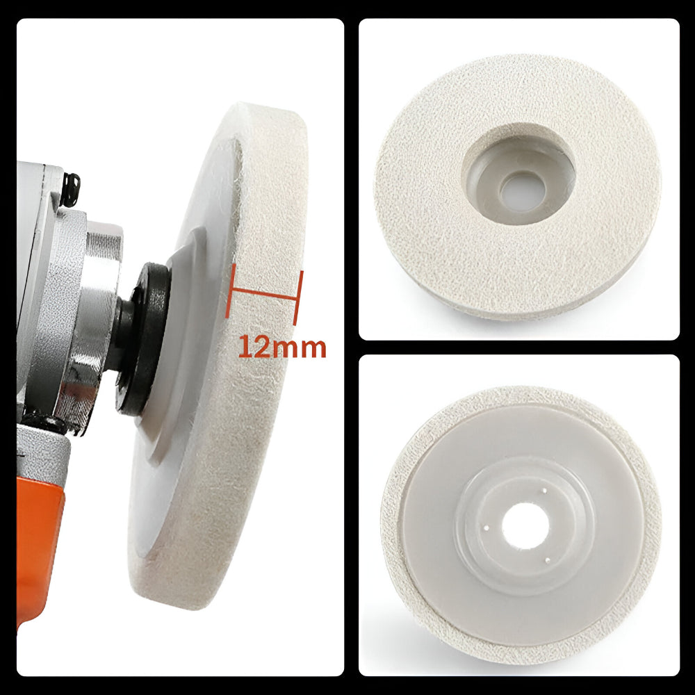 Grinder Felt Polishing Disc Set For Buffing And Surface Finishing | Temsk