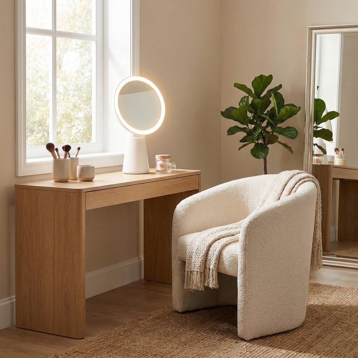 Rechargeable Portable LED Vanity Mirror With Adjustable Light | Temsk