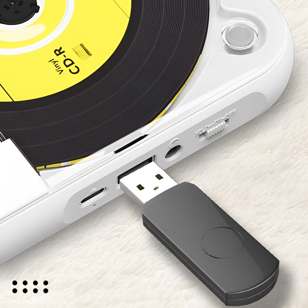 Bluetooth tragbarer CD-Player mit Anti-Skip-Funktion und Kopfhöreranschluss | Temsk
