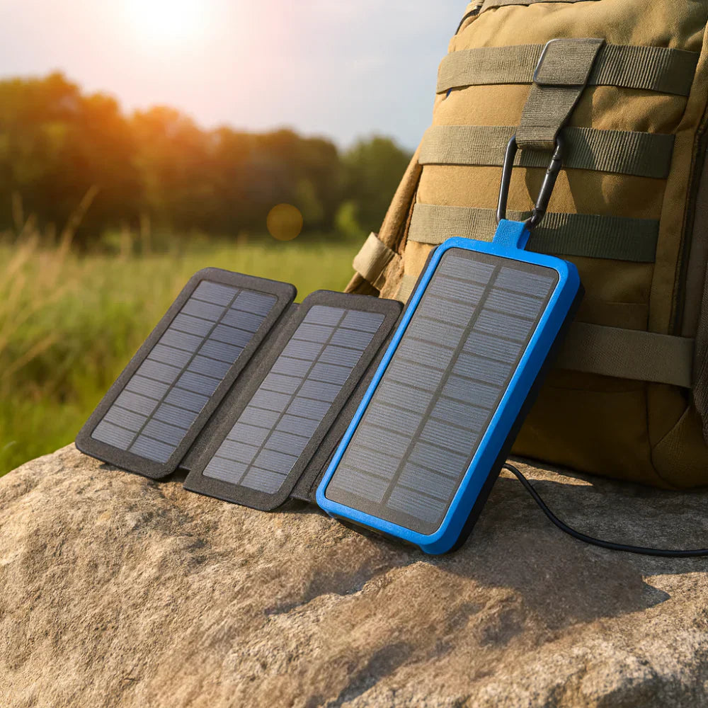 Foldable Solar Power Bank For Travel And Outdoor Charging | Temsk