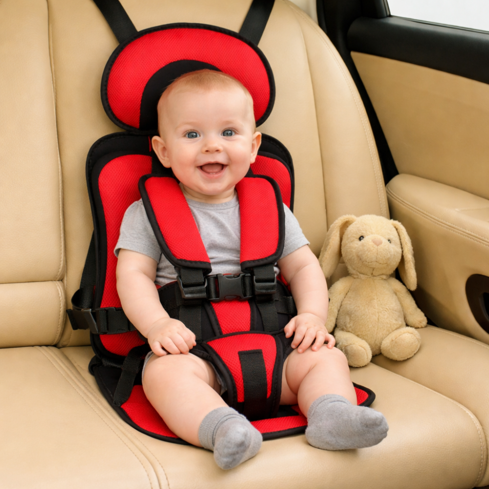 Kinder-Reisebooster-Sitz mit tragbarem Sicherheitsgurt für Autos | Temsk