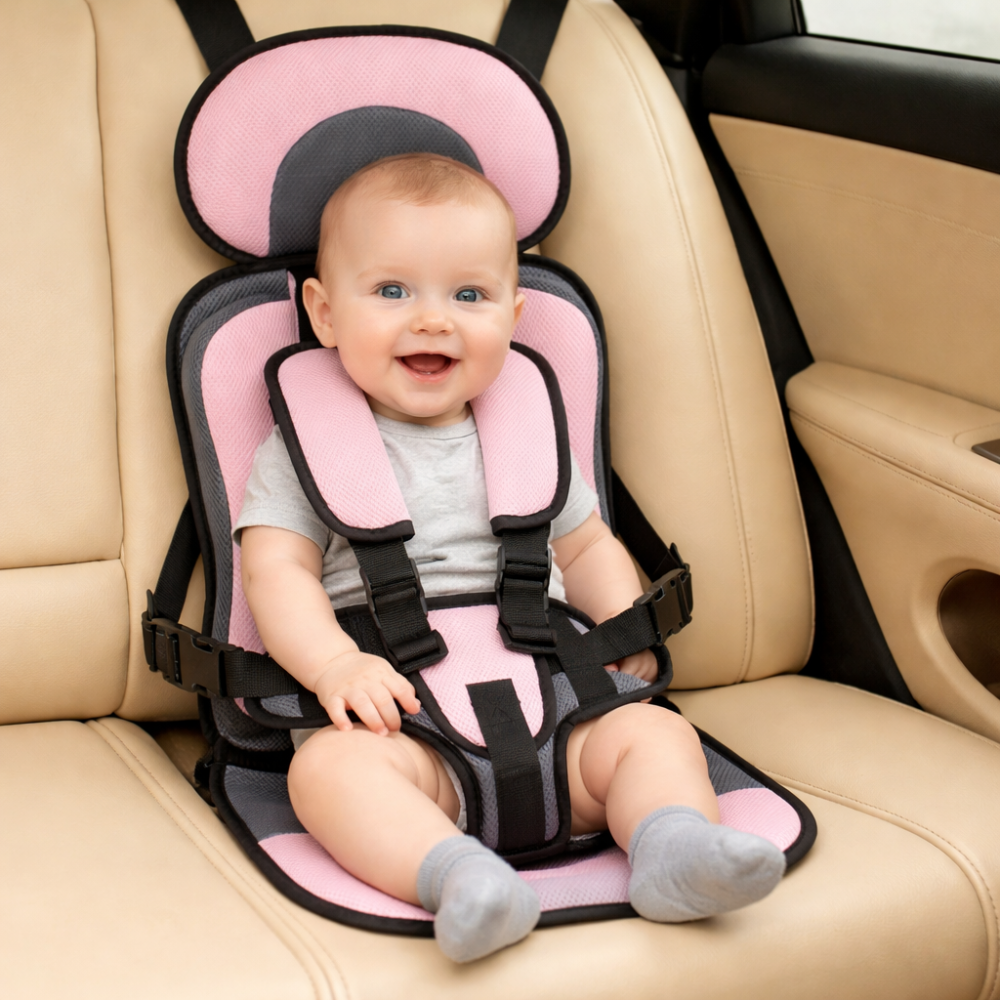 Kinder-Reisebooster-Sitz mit tragbarem Sicherheitsgurt für Autos | Temsk