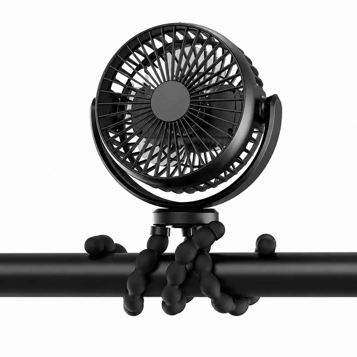 Wiederaufladbarer USB-Clip-Ventilator für den Schreibtisch zur tragbaren Kühlung | Temsk
