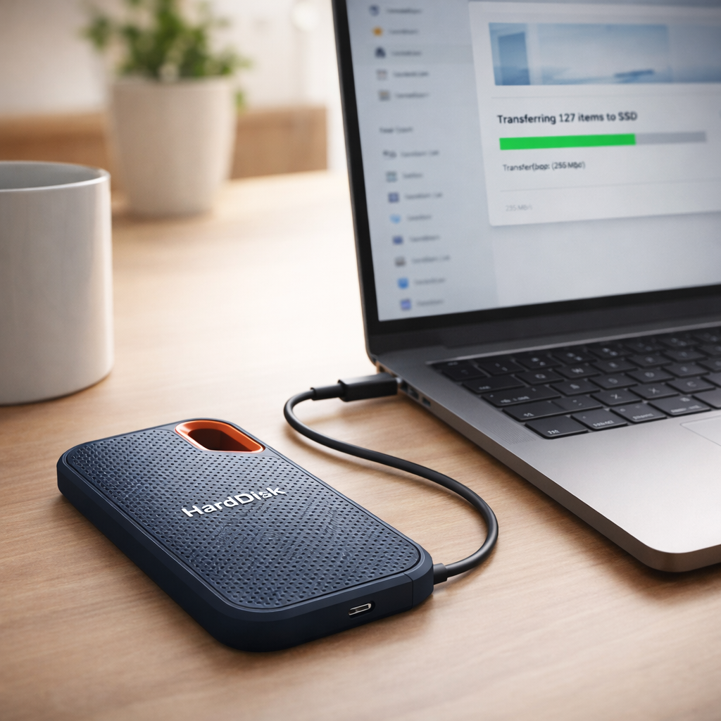 Unitate externă SSD portabilă USB C compactă pentru stocarea datelor | Temsk