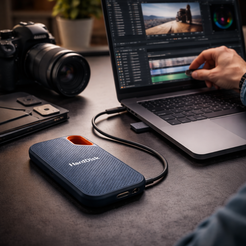 Compact USB-C Portable SSD for Quick Backup and Storage | Temsk