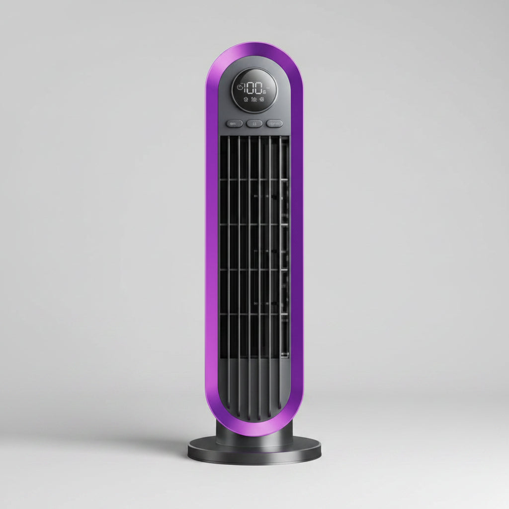 Tragbarer turmloser Ventilator mit leiser Oszillation und verstellbarer Einstellung | Temsk
