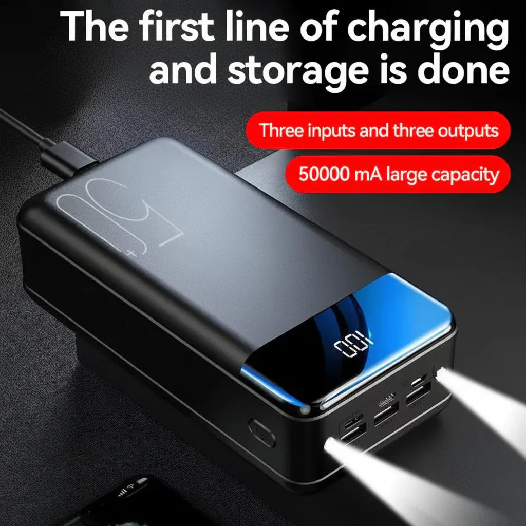 Tragbarer Hochkapazitätsakku 50000mAh mit Schnellladefunktion | Temsk