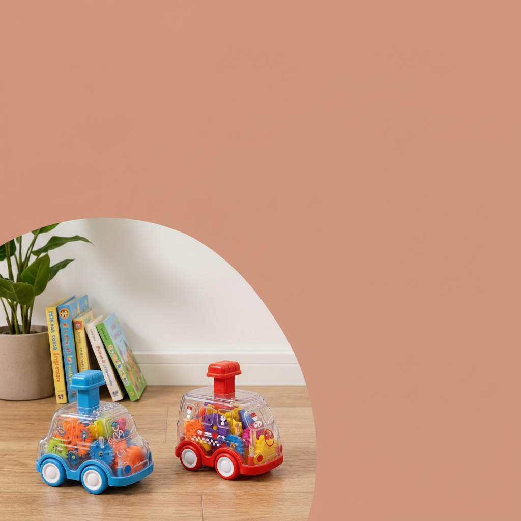 Push And Go Gear Mechanism Colorful Educational Toy Cars For Kids | Temsk
