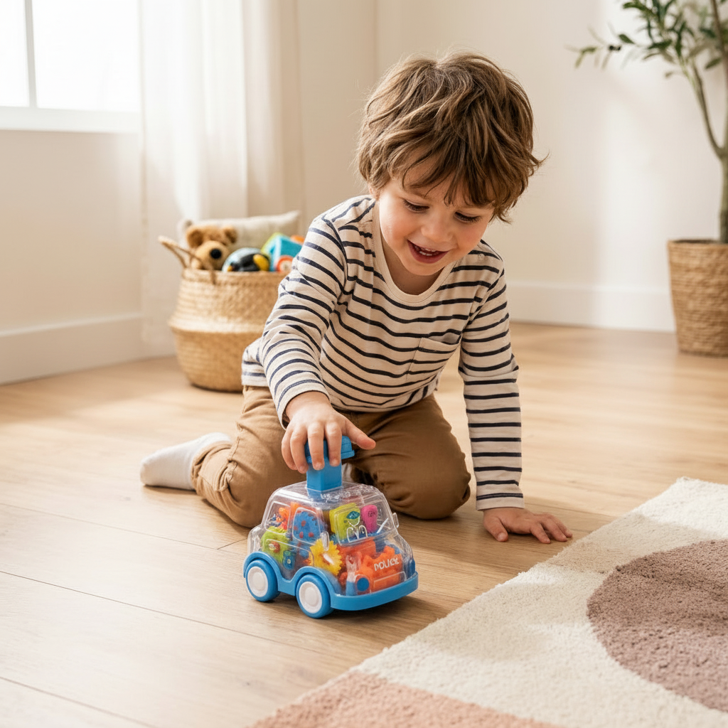 Push And Go Gear Mechanism Colorful Educational Toy Cars For Kids | Temsk