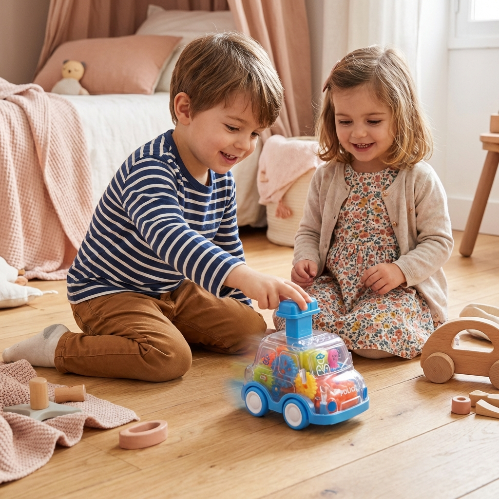 Push And Go Gear Mechanism Colorful Educational Toy Cars For Kids | Temsk