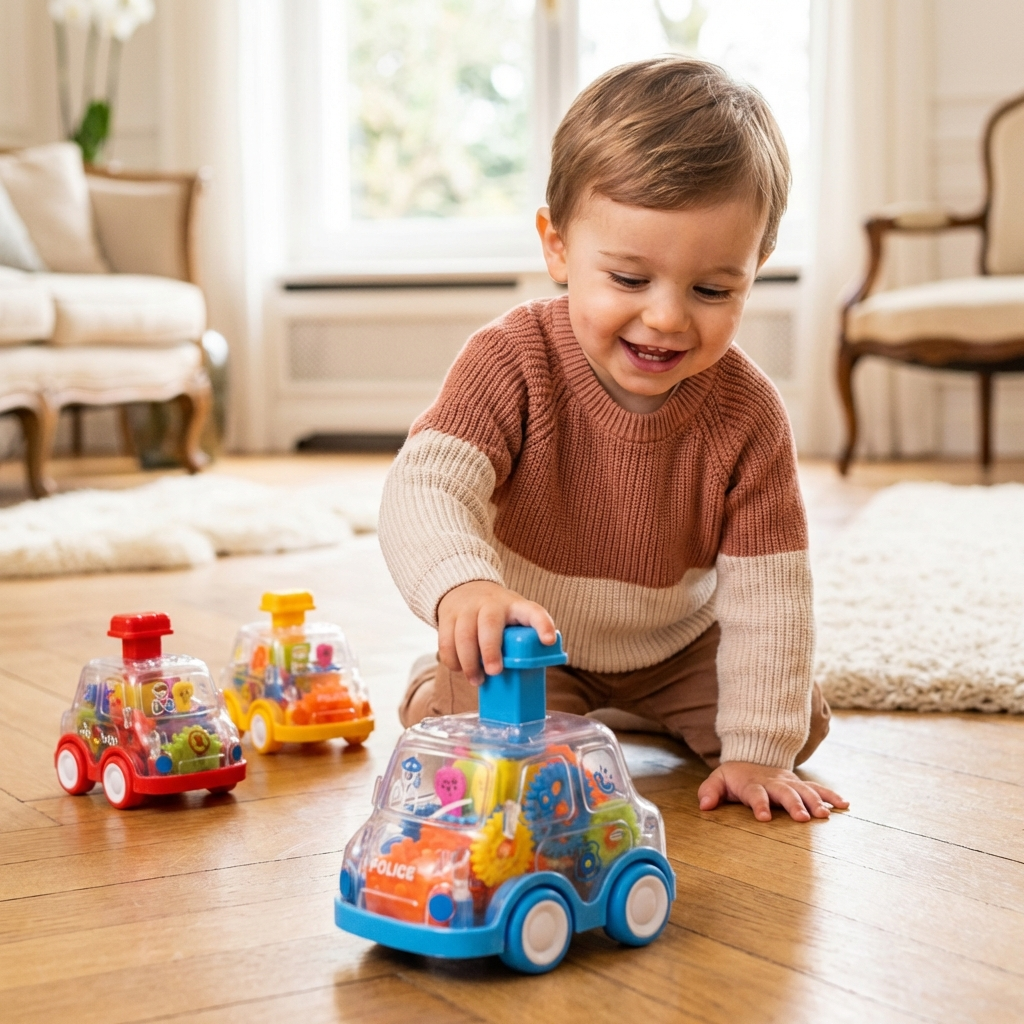 Push And Go Gear Mechanism Colorful Educational Toy Cars For Kids | Temsk