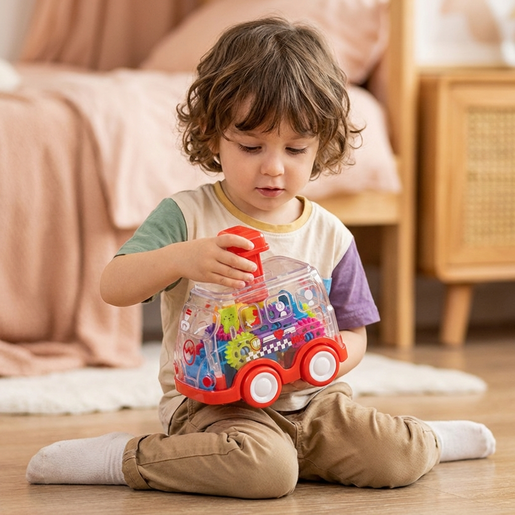 Push And Go Gear Mechanism Colorful Educational Toy Cars For Kids | Temsk