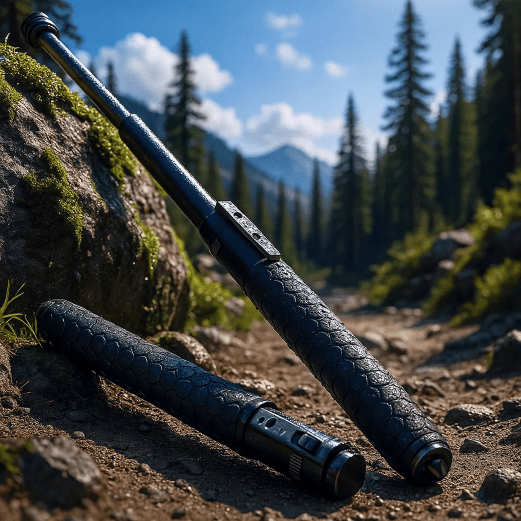 TrailGuard Adjustable Trekking Pole With Alloy Steel And Anti Slip Handle Lightweight | Temsk