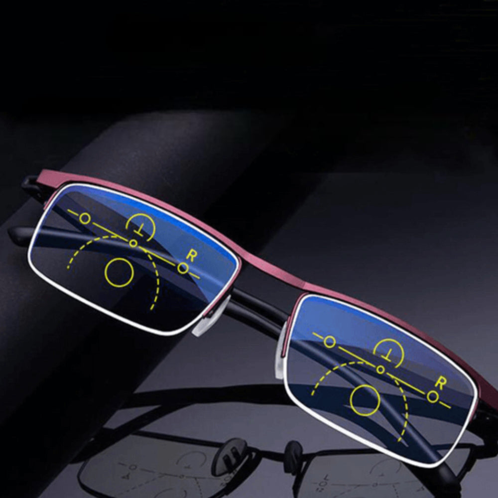 Blue Light Progressive Reading Glasses With Multifocal Lenses | Temsk