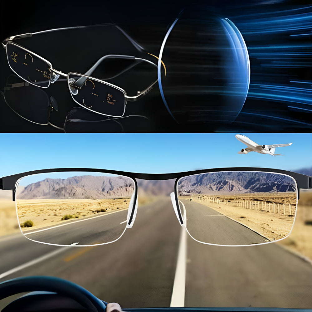 Blue Light Progressive Reading Glasses With Multifocal Lenses | Temsk