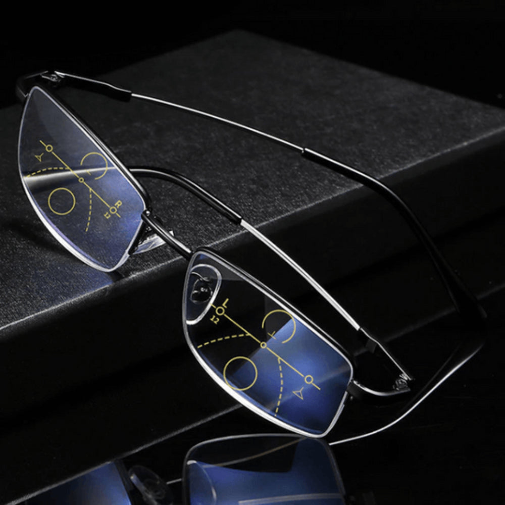 Blue Light Progressive Reading Glasses With Multifocal Lenses | Temsk