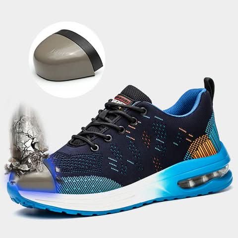 GuardStride Work Shoes For Men By Temsk With Shock Absorbing Sole And Breathable Materials
