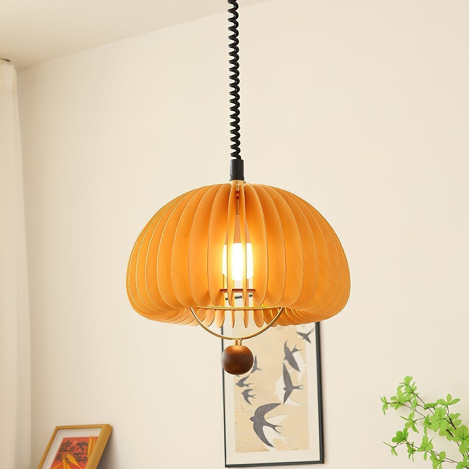 LyraGlow Adjustable Modern Pendant Light With Warm Glow | Snurv | Temsk