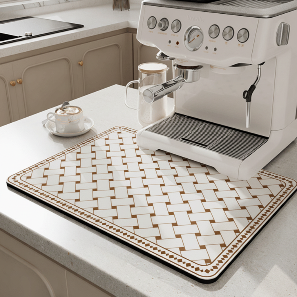 AquaNest Kitchen Mat Highly Absorbent And Stylish For Modern Kitchens | Temsk
