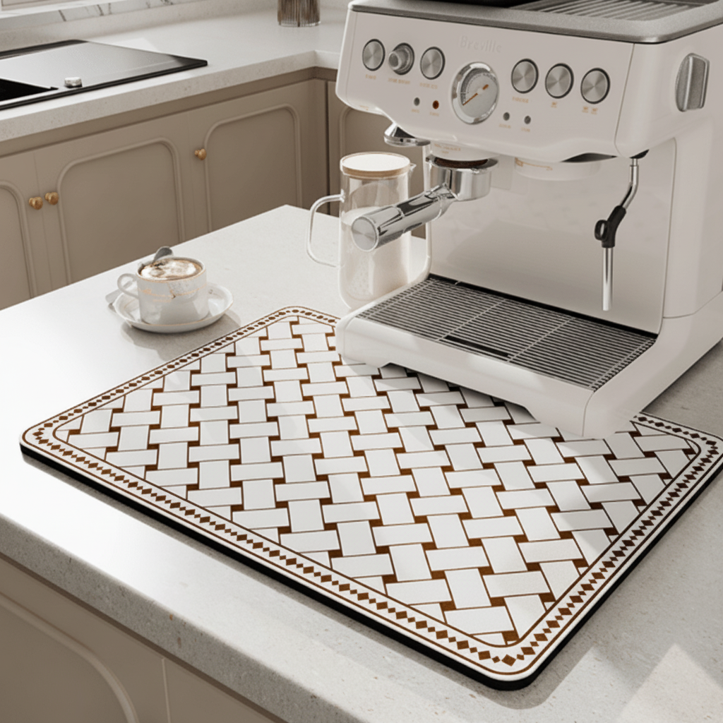 AquaNest Kitchen Mat Highly Absorbent And Stylish For Modern Kitchens | Temsk