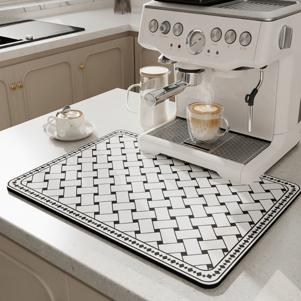 AquaNest Kitchen Mat Highly Absorbent And Stylish For Modern Kitchens | Temsk