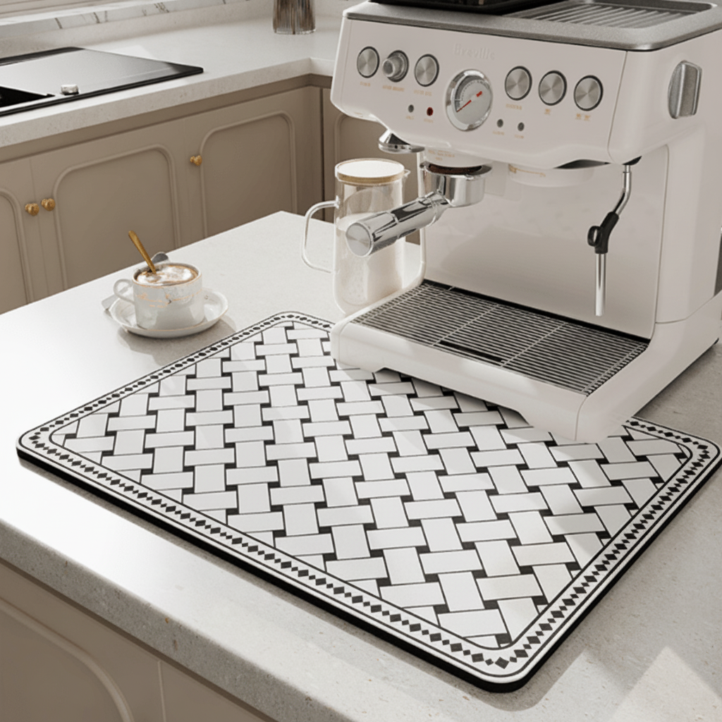 AquaNest Kitchen Mat Highly Absorbent And Stylish For Modern Kitchens | Temsk