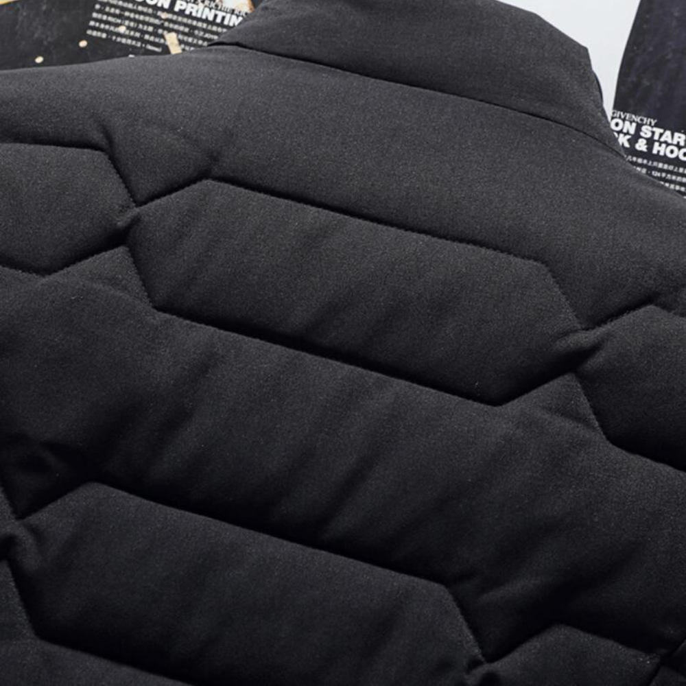 Men's Quilted Jacket With Zipper Pockets For Everyday Wear | Temsk
