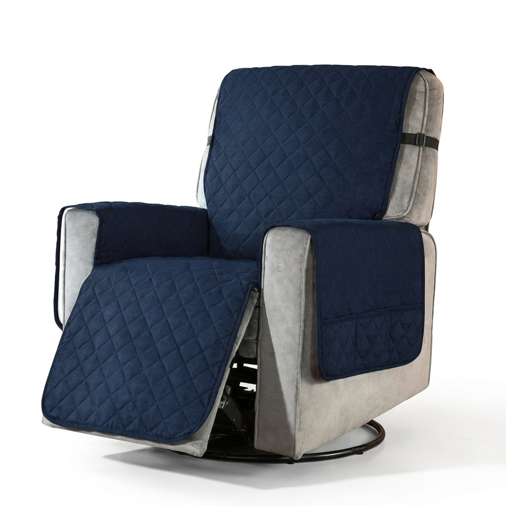 Washable Polyester Quilted Armchair Cover Size S/M | Temsk