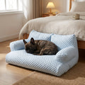 Quilted Ice Silk Dog Sofa Bed With Raised Sides And Cooling Fabric M–XXL | Temsk