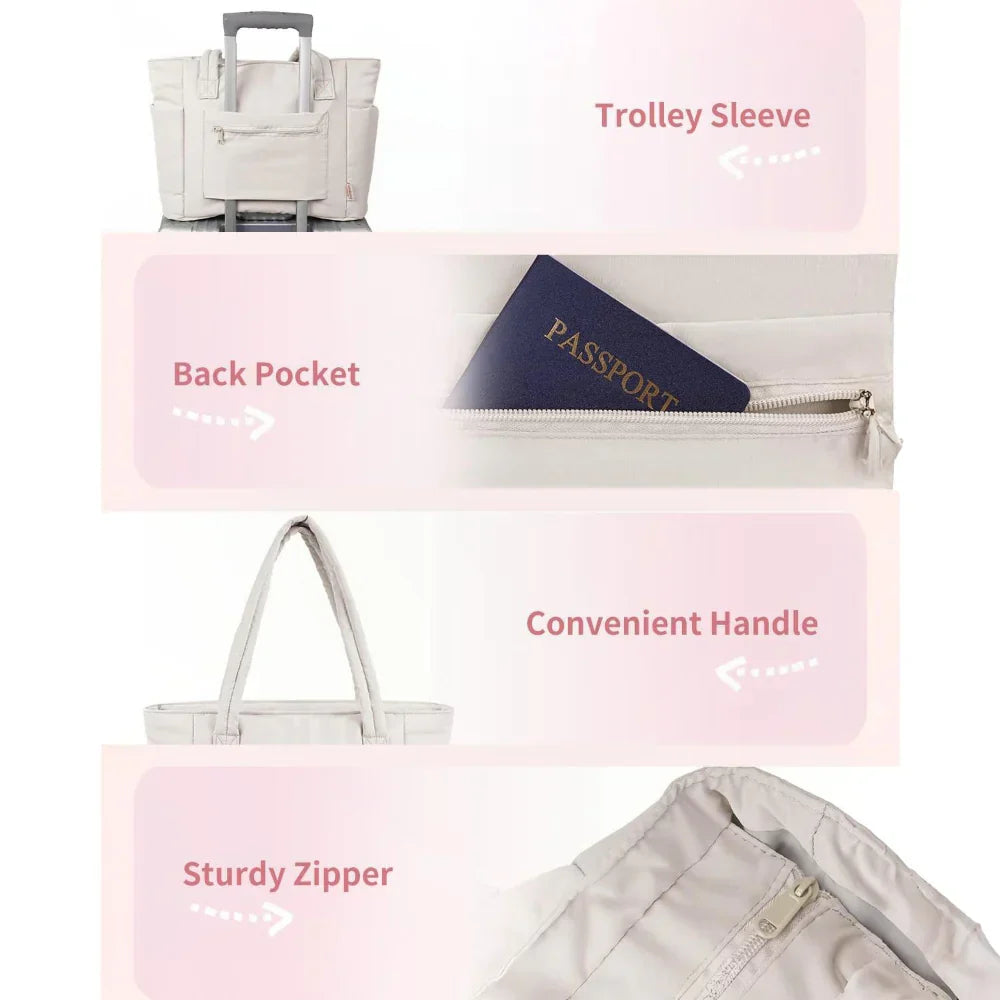 Alltags-Stepp-Tasche mit Laptopfach und Reise-Organizer | Temsk