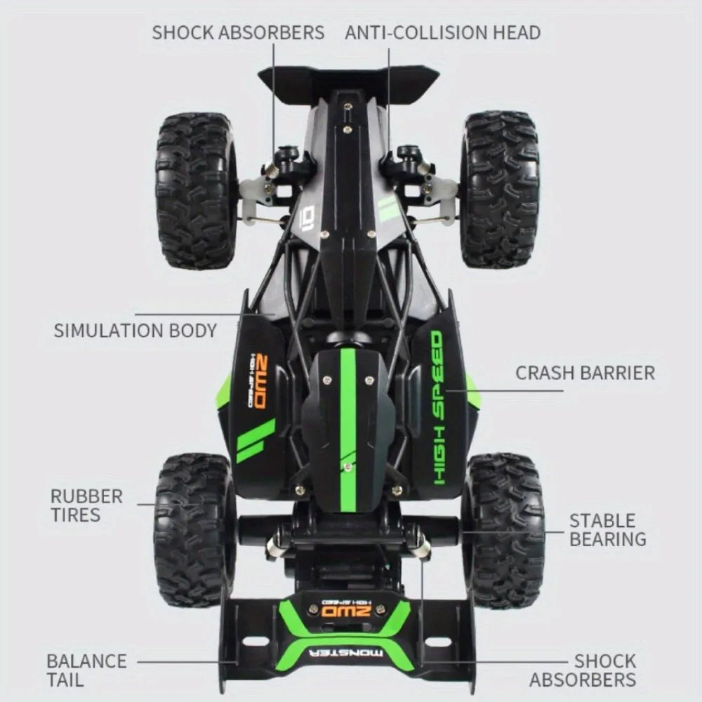 TerraMotion Electric 1:18 RC Truck With Strong Suspension And Tires | Temsk