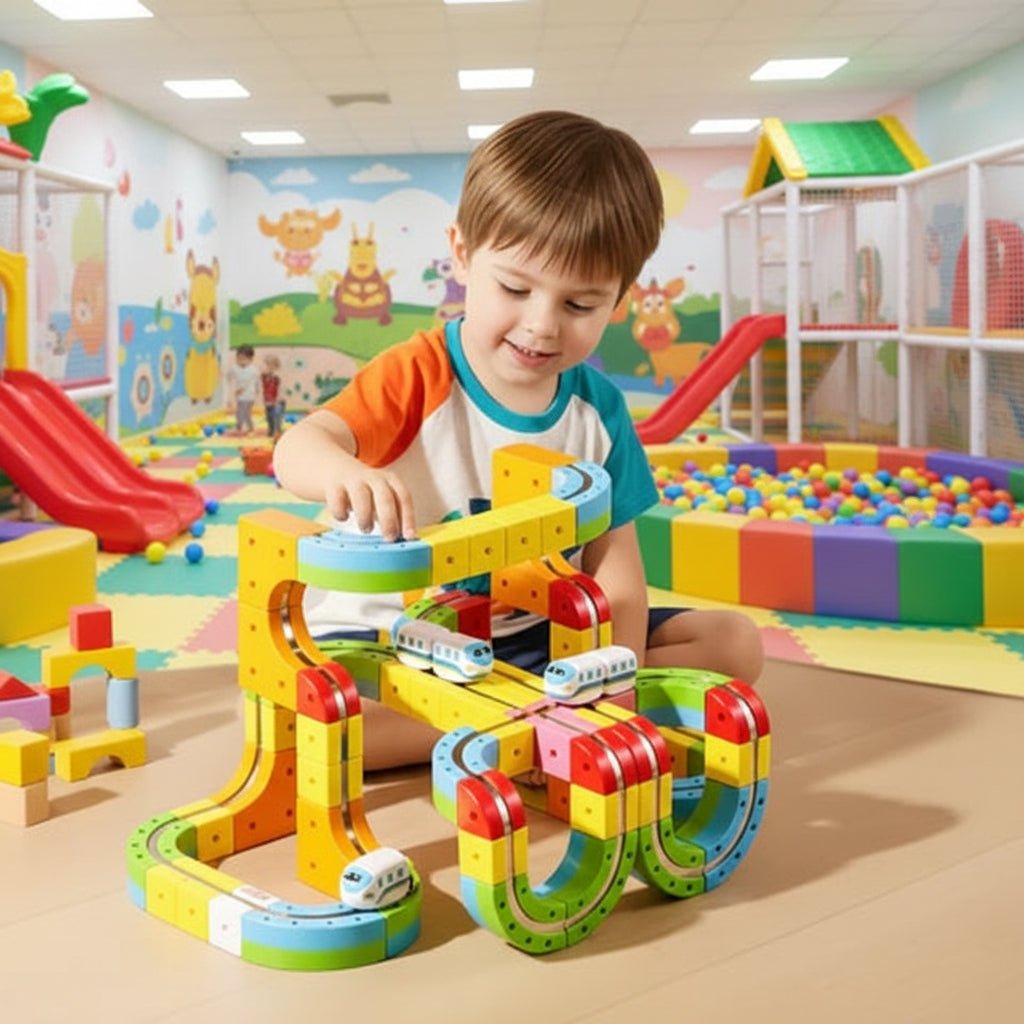 NovaRail 3D Railway Construction Kit For Kids With Rechargeable Locomotive | Temsk