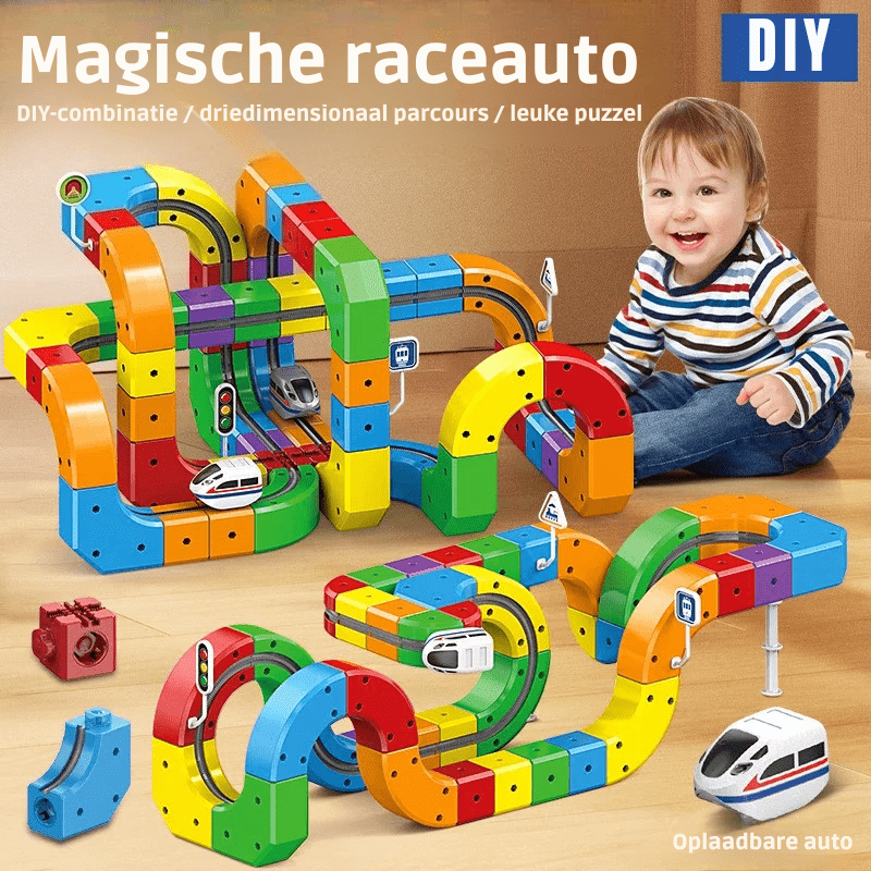 NovaRail 3D Railway Construction Kit For Kids With Rechargeable Locomotive | Temsk