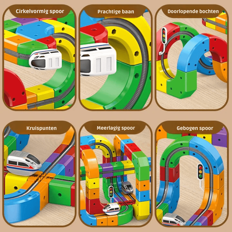 NovaRail 3D Railway Construction Kit For Kids With Rechargeable Locomotive | Temsk