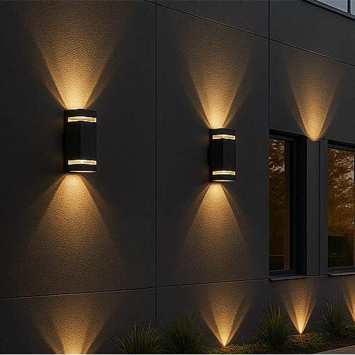 AuroraEdge Modern Upward And Downward Outdoor Lights IP65 Waterproof Garden Lamps | Temsk