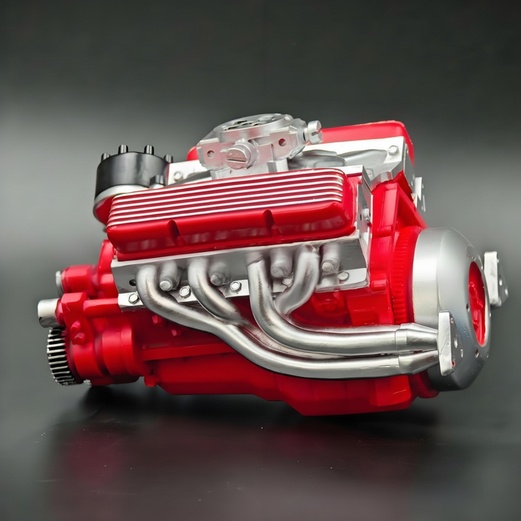 V8-Benzinmotor-Figurenmodell zur Ausstellung und Sammlung | Temsk