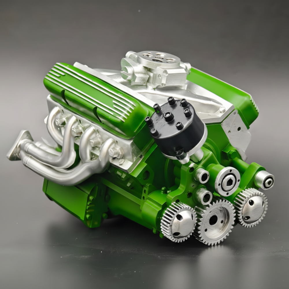 V8-Benzinmotor-Figurenmodell zur Ausstellung und Sammlung | Temsk