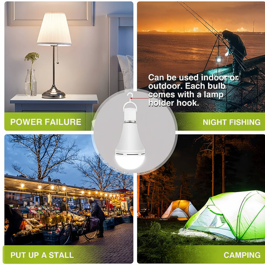 Rechargeable LED Bulb For Emergency Lighting And Everyday Use | Temsk
