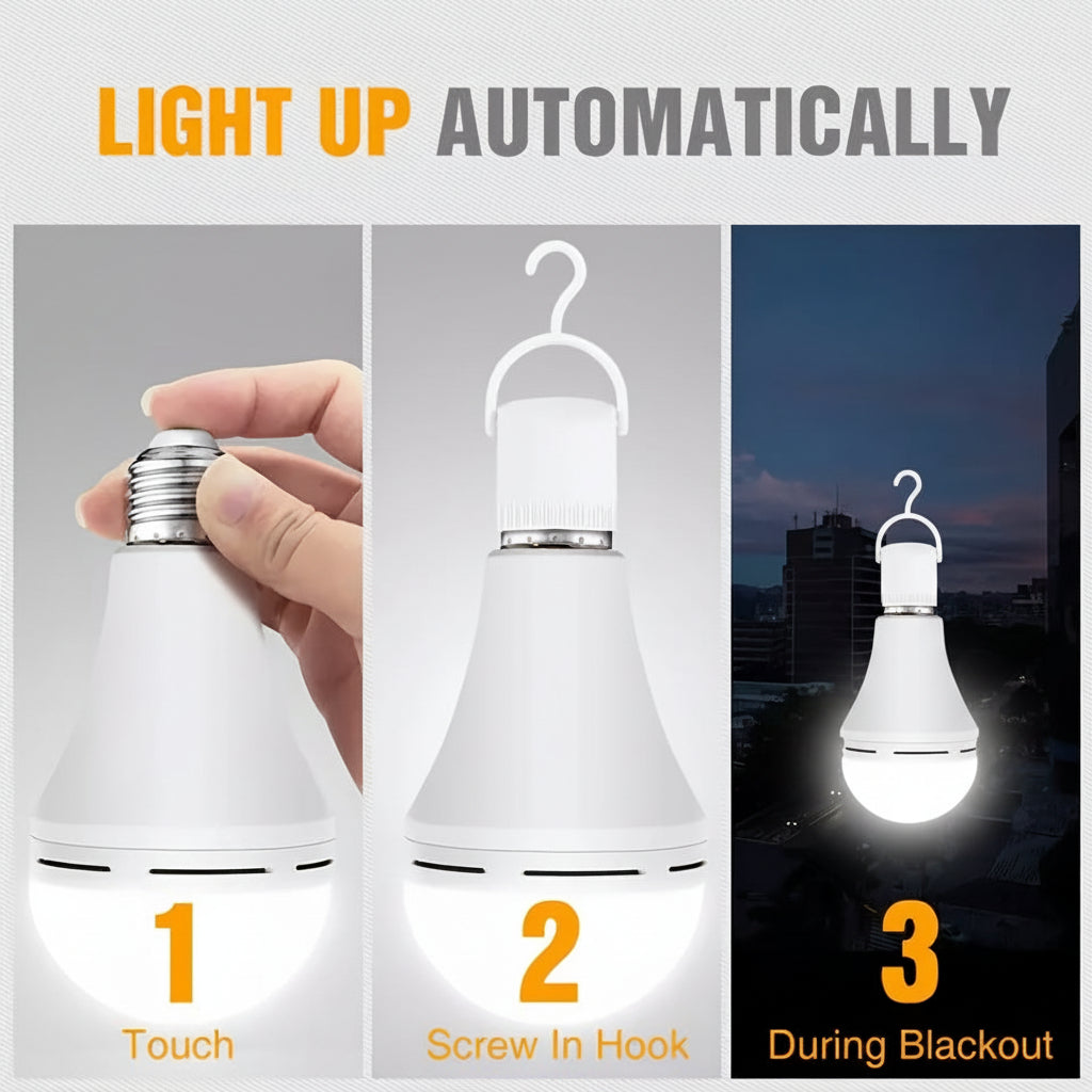 Rechargeable LED Bulb For Emergency Lighting And Everyday Use | Temsk
