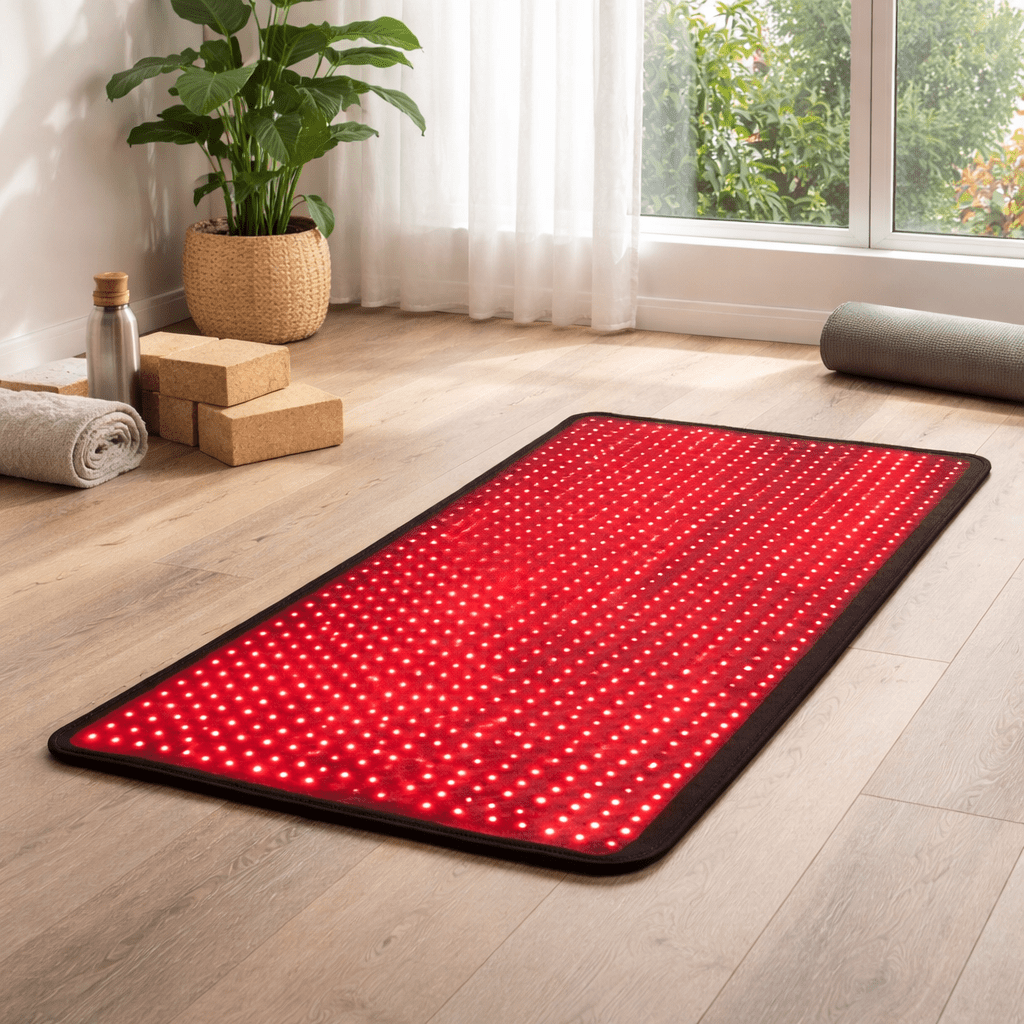 TranquilGlow Red Light Therapy Heating Pad For Deep Muscle Relaxation | Temsk