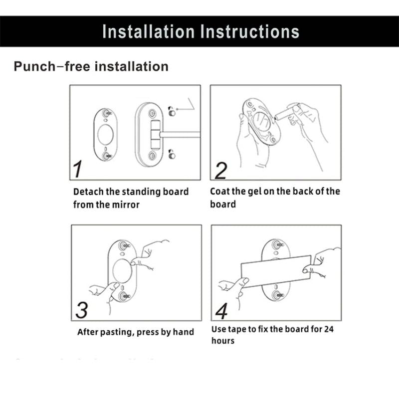 AureaLume elegantní dobíjecí zlaté kosmetické zrcadlo série | Temsk
