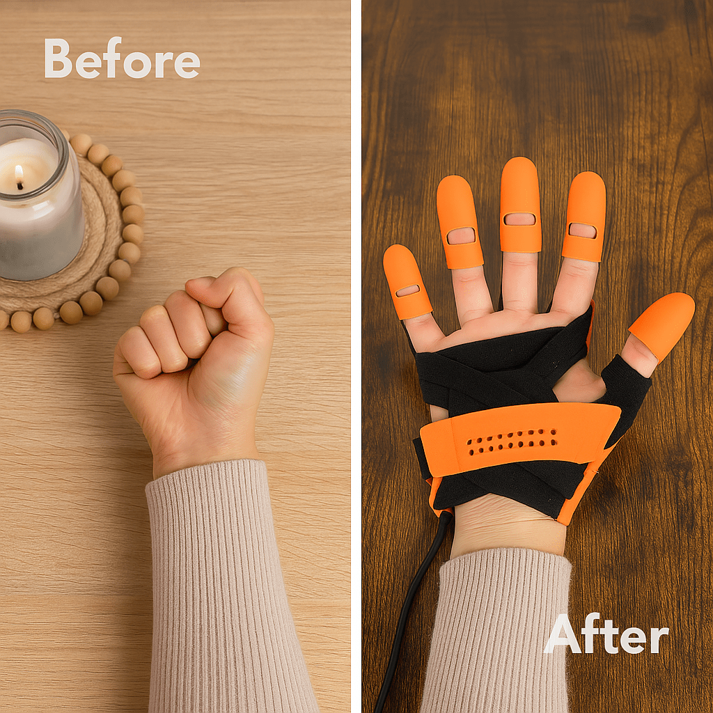 GripNova Auto Hand Trainer Glove For Home Rehabilitation And Strength Building | Temsk